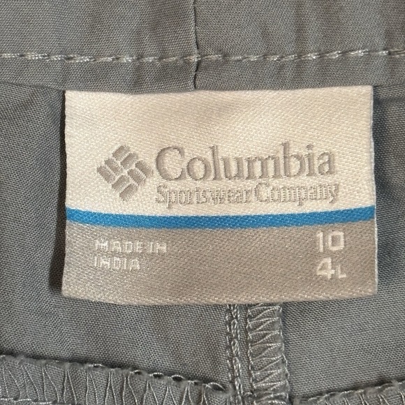 NWT Columbia‎ Women Size 10 Washed Out Gray 4" Inseam 32" Waist Flat Front $40 - Picture 5 of 11